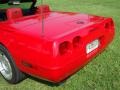 1992 Bright Red Chevrolet Corvette Convertible  photo #11