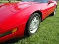 1992 Bright Red Chevrolet Corvette Convertible  photo #20