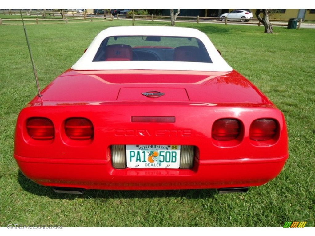 1992 Corvette Convertible - Bright Red / Red photo #28
