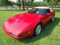 1992 Bright Red Chevrolet Corvette Convertible  photo #30