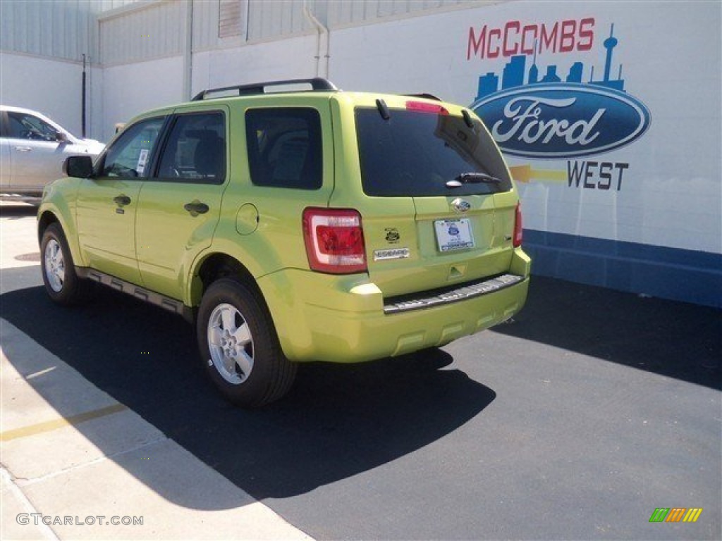 2012 Escape XLT V6 - Lime Squeeze Metallic / Stone photo #32