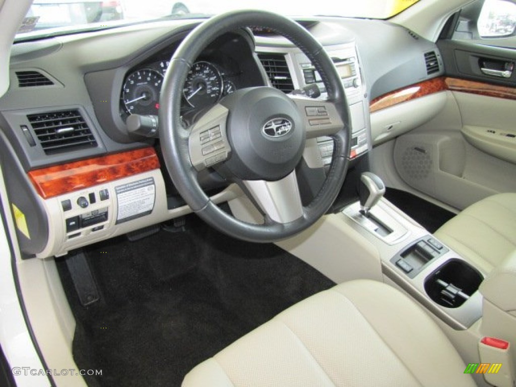 Warm Ivory Interior 2011 Subaru Outback 2.5i Limited Wagon Photo #67466884