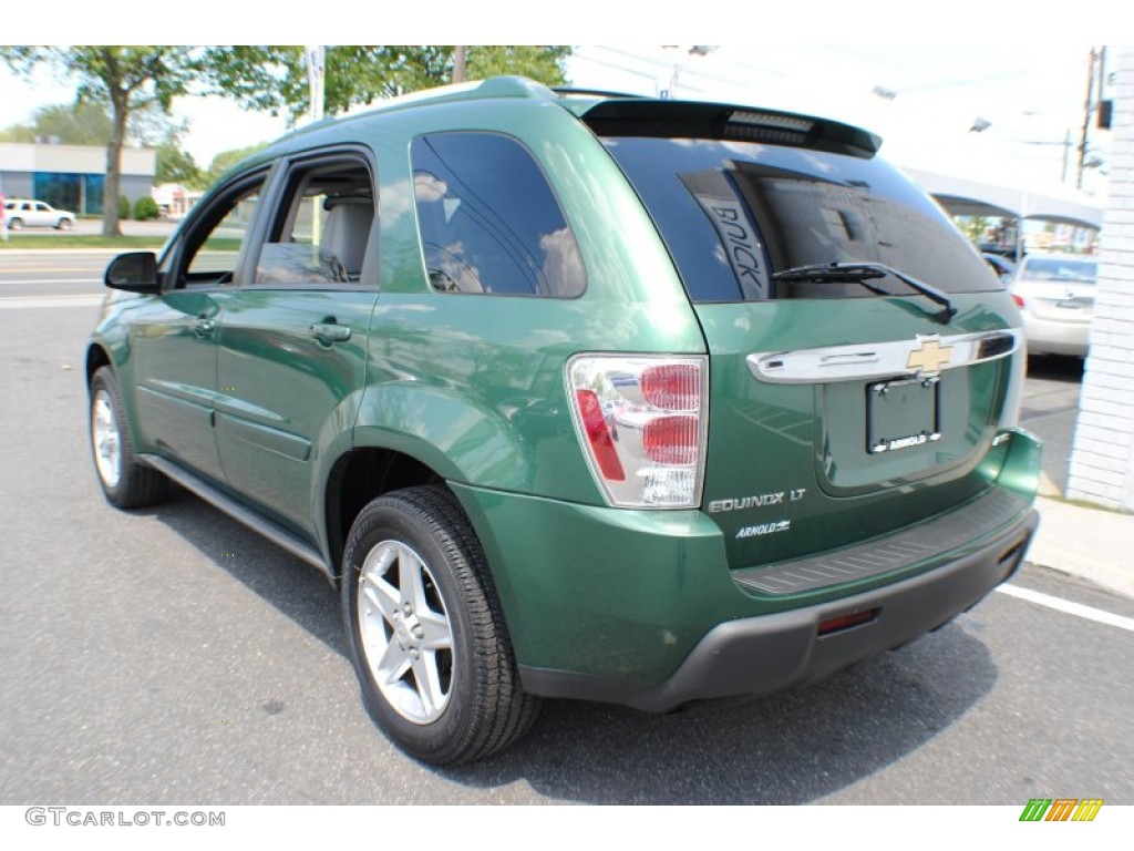 2005 Equinox LT AWD - Meander Green Metallic / Light Gray photo #4