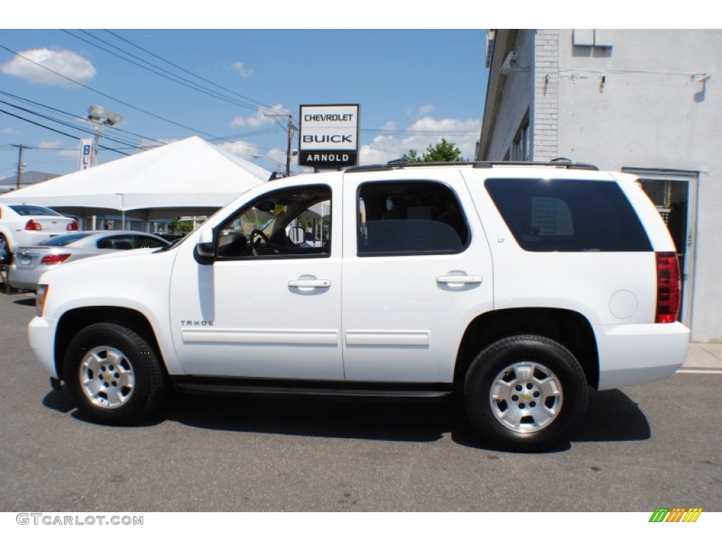 2012 Tahoe LT 4x4 - Summit White / Light Cashmere/Dark Cashmere photo #3