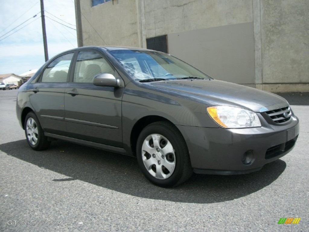 2006 Spectra EX Sedan - Dark Bronze / Gray photo #1