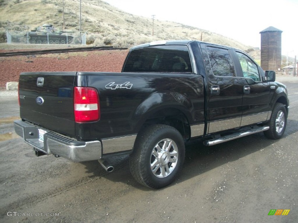 2006 F150 XLT SuperCrew 4x4 - Black / Medium/Dark Flint photo #2