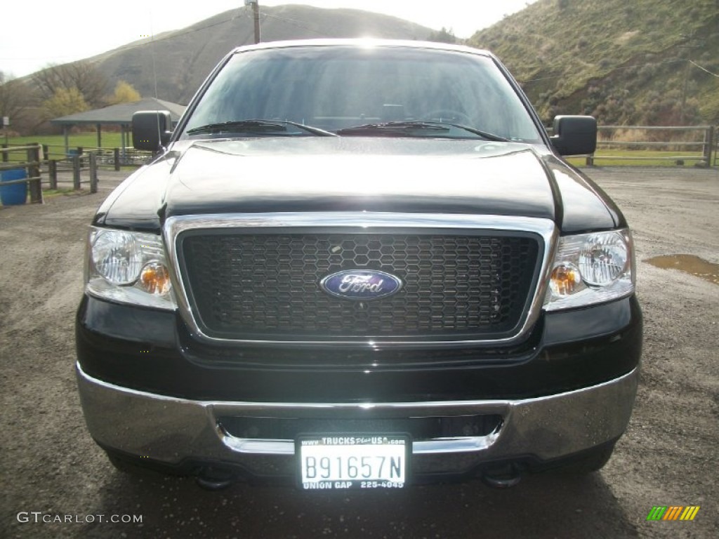 2006 F150 XLT SuperCrew 4x4 - Black / Medium/Dark Flint photo #6