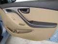 Beige 2012 Hyundai Elantra Limited Door Panel