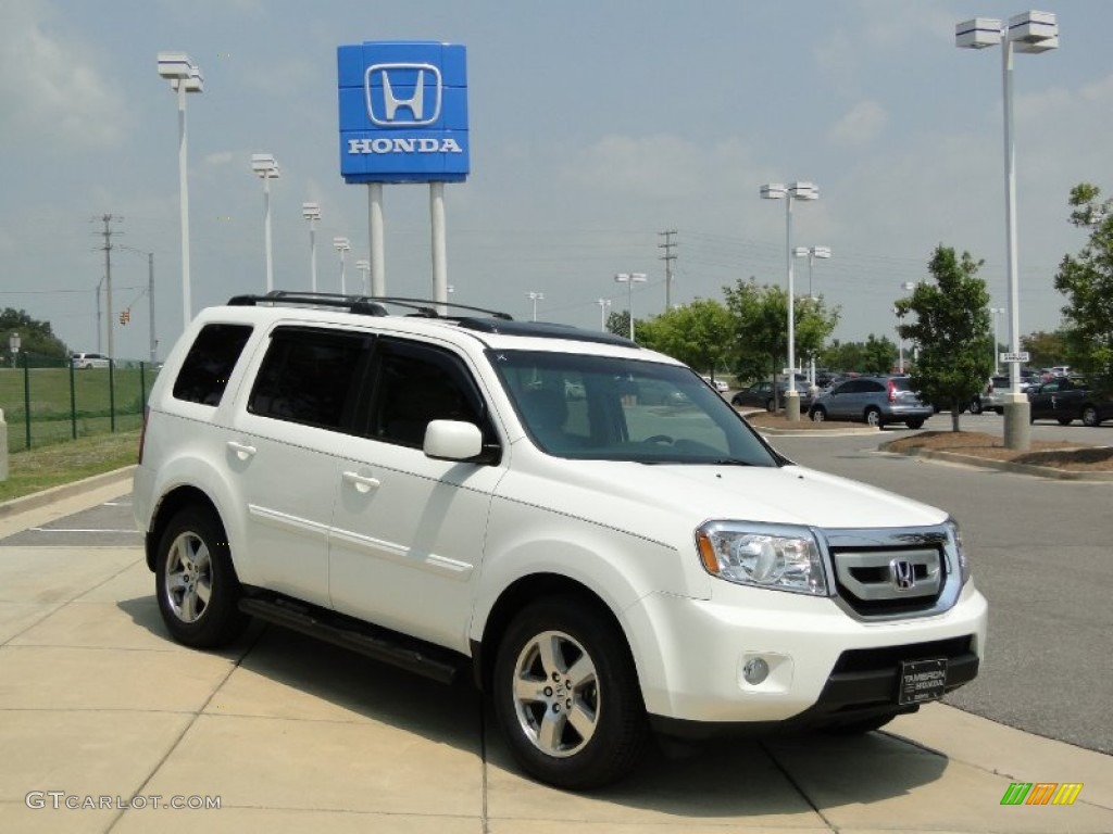 2011 Pilot EX-L - Taffeta White / Gray photo #2