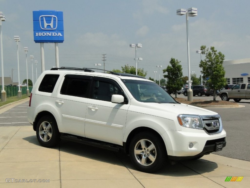 2011 Pilot EX-L - Taffeta White / Gray photo #3