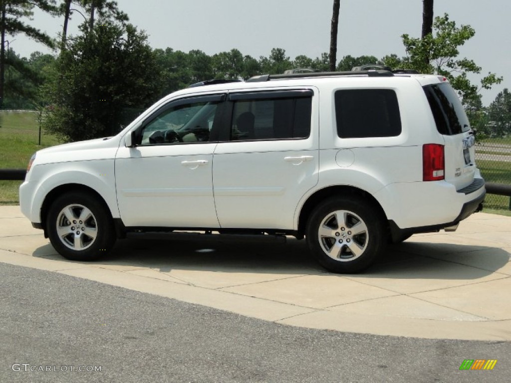 2011 Pilot EX-L - Taffeta White / Gray photo #7