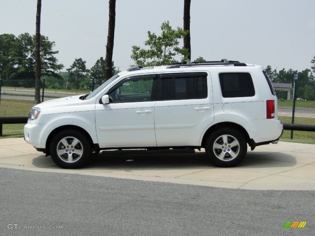 2011 Pilot EX-L - Taffeta White / Gray photo #8