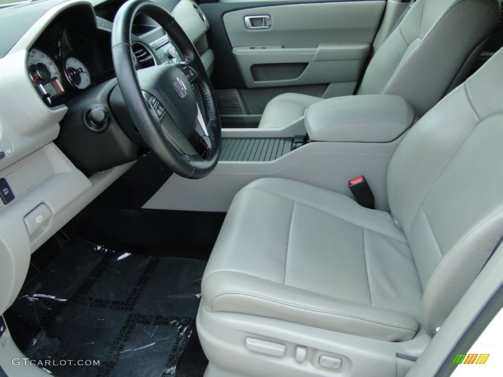 2011 Pilot EX-L - Taffeta White / Gray photo #12