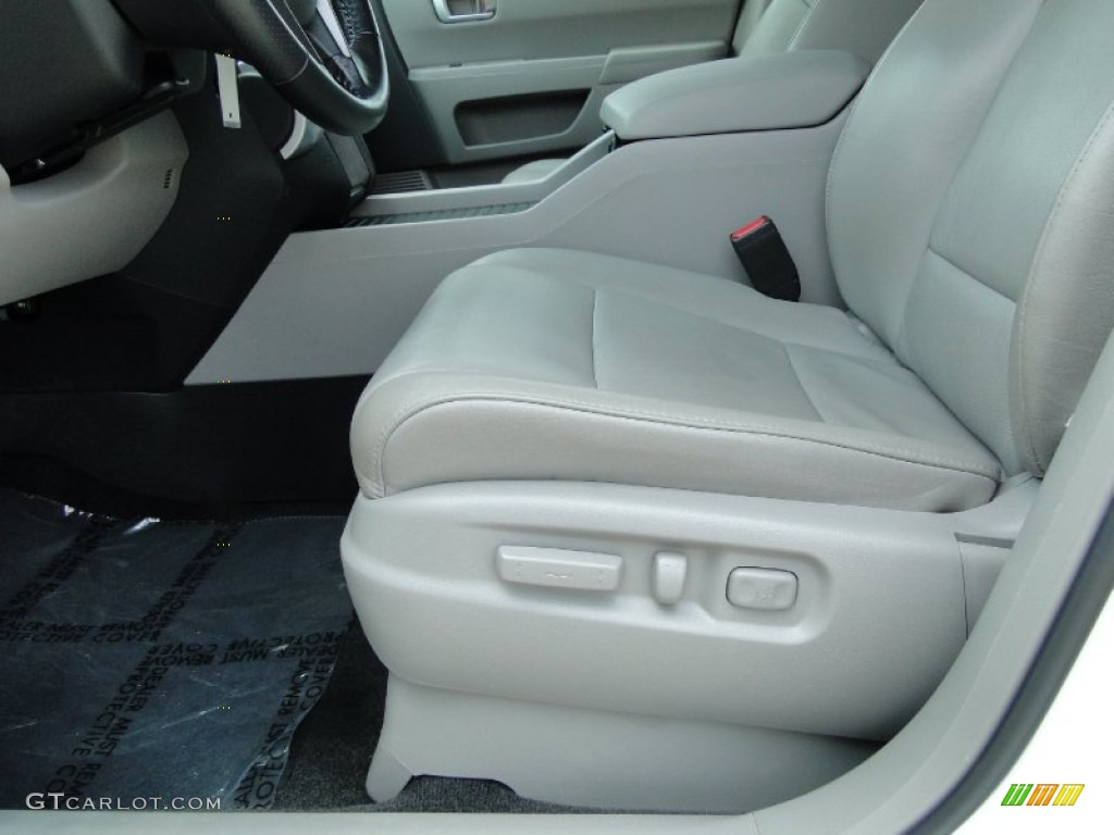 2011 Pilot EX-L - Taffeta White / Gray photo #13