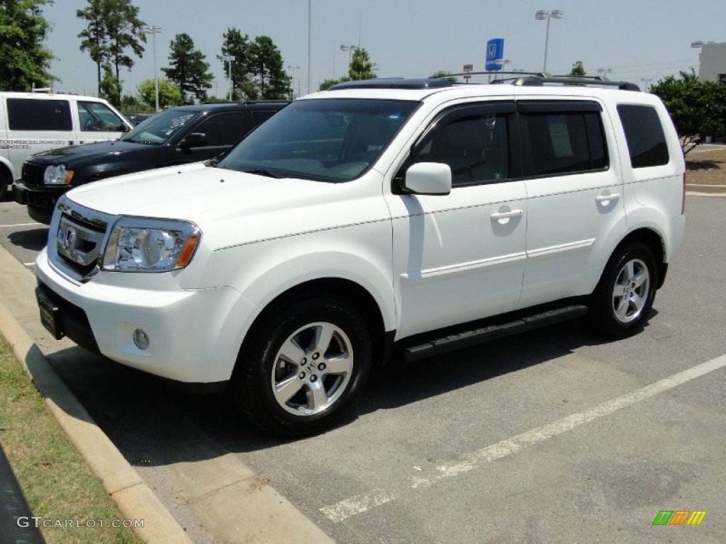 2011 Pilot EX-L - Taffeta White / Gray photo #39