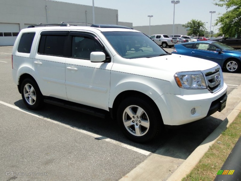 2011 Pilot EX-L - Taffeta White / Gray photo #40