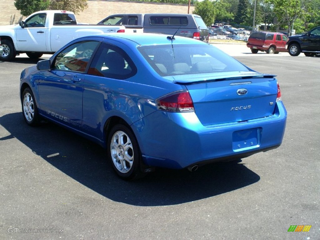 2010 Focus SE Coupe - Blue Flame Metallic / Charcoal Black photo #6