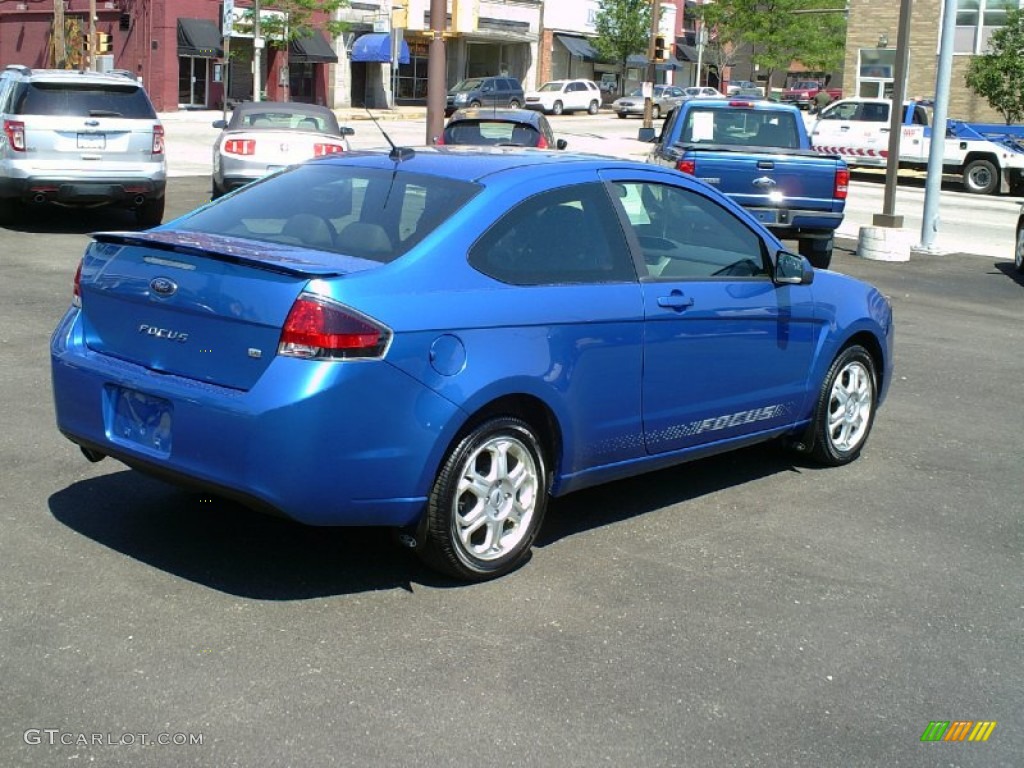 2010 Focus SE Coupe - Blue Flame Metallic / Charcoal Black photo #8