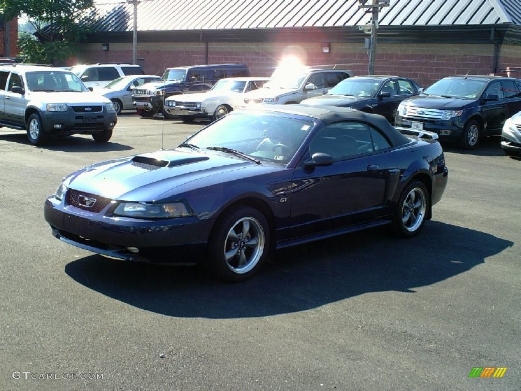 2003 Mustang GT Convertible - True Blue Metallic / Dark Charcoal photo #4