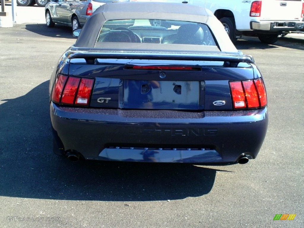 2003 Mustang GT Convertible - True Blue Metallic / Dark Charcoal photo #9
