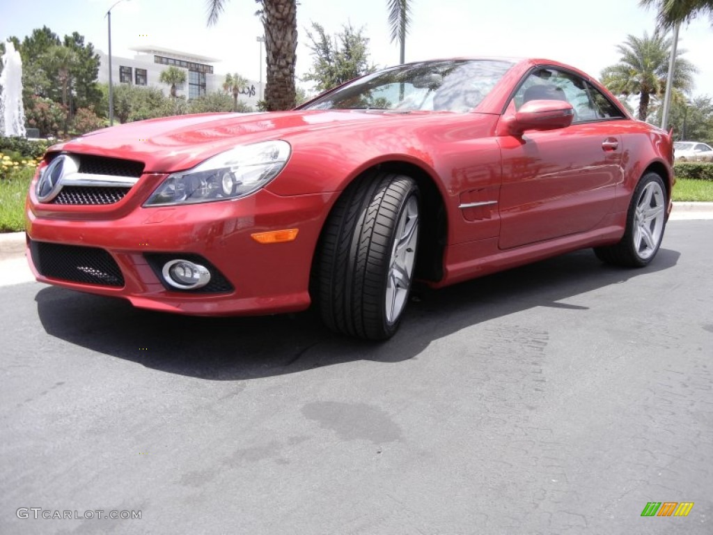 Mars Red 2009 Mercedes-Benz SL 550 Roadster Exterior Photo #67471501