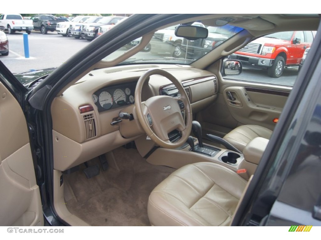 2003 Grand Cherokee Limited 4x4 - Brilliant Black / Sandstone photo #28