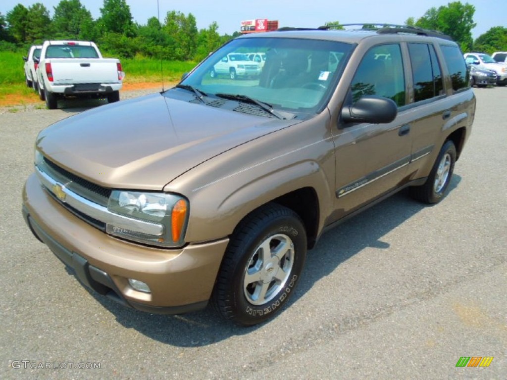 Sandalwood Metallic 2002 Chevrolet TrailBlazer LT Exterior Photo #67473424