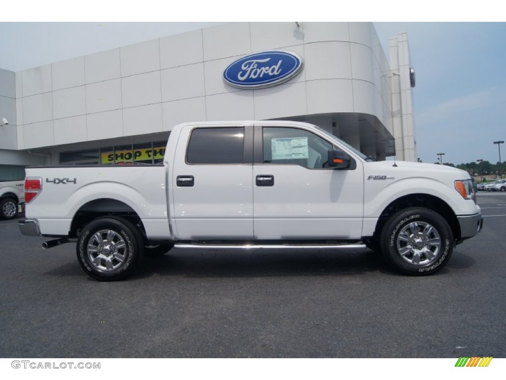 2012 F150 XLT SuperCrew 4x4 - Oxford White / Steel Gray photo #2