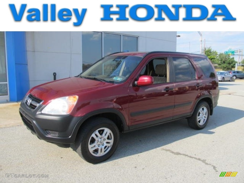 2003 CR-V EX 4WD - Chianti Red Pearl / Saddle photo #1