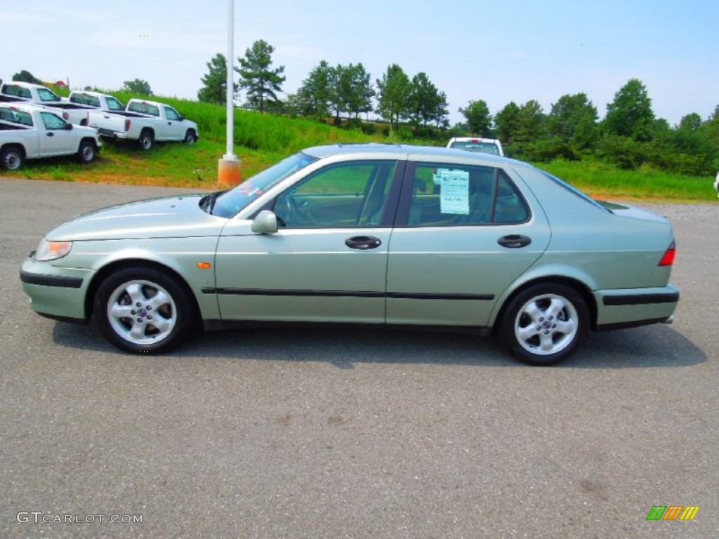 Sun Green Metallic 2000 Saab 9-5 SE V6t Sedan Exterior Photo #67473904