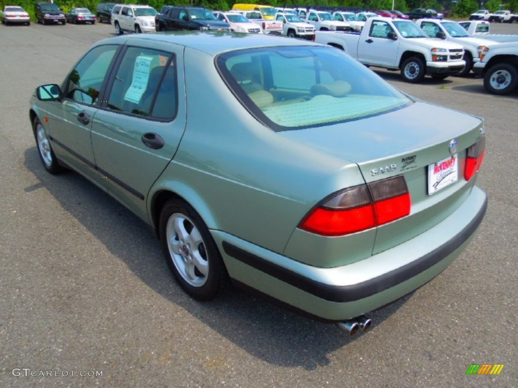 2000 9-5 SE V6t Sedan - Sun Green Metallic / Warm Beige photo #5