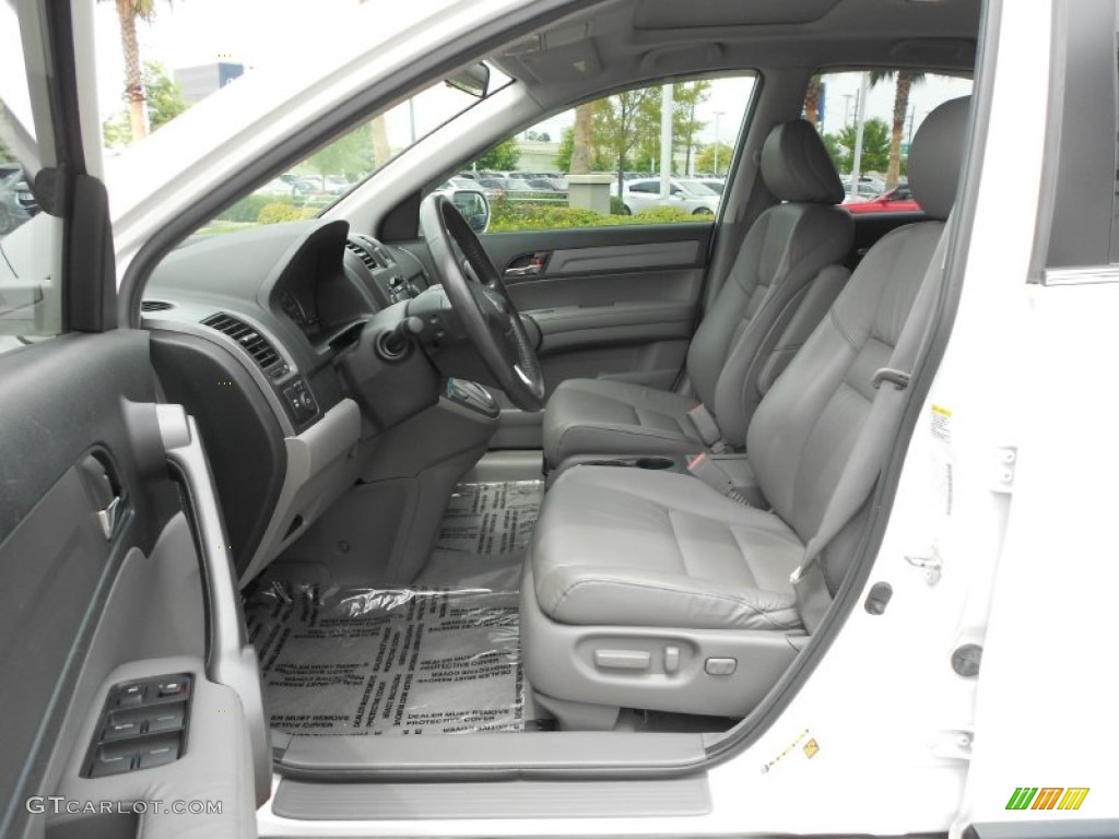 2008 CR-V EX-L - Taffeta White / Gray photo #12