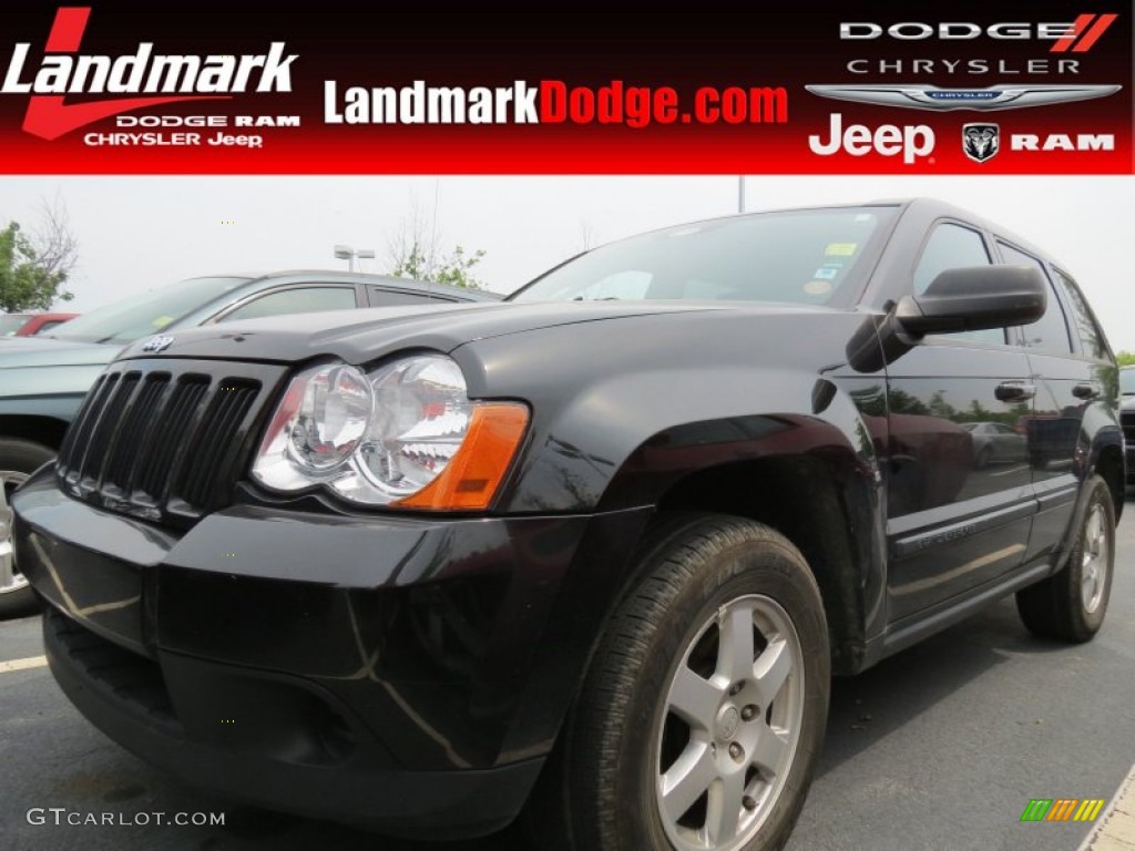 2008 Grand Cherokee Laredo - Black / Dark Slate Gray photo #1