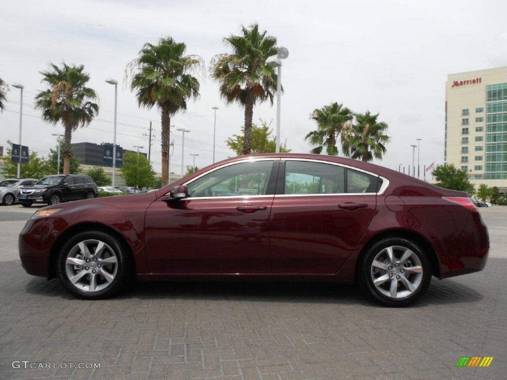 Basque Red Pearl 2012 Acura TL 3.5 Exterior Photo #67475524