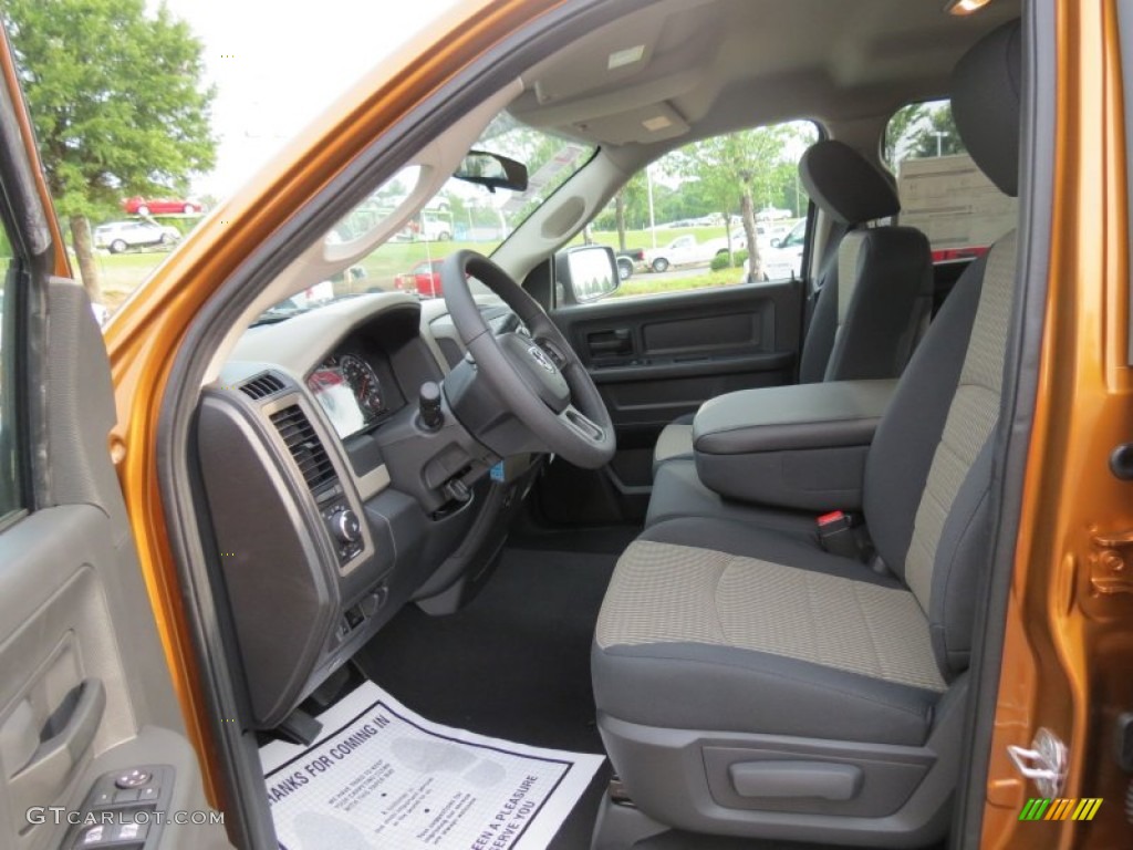 2012 Ram 1500 Express Quad Cab 4x4 - Tequila Sunrise Pearl / Dark Slate Gray/Medium Graystone photo #7