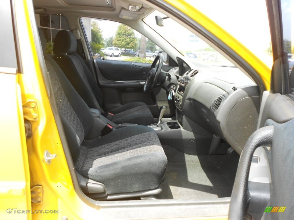 2003 Protege 5 Wagon - Vivid Yellow / Off Black photo #14