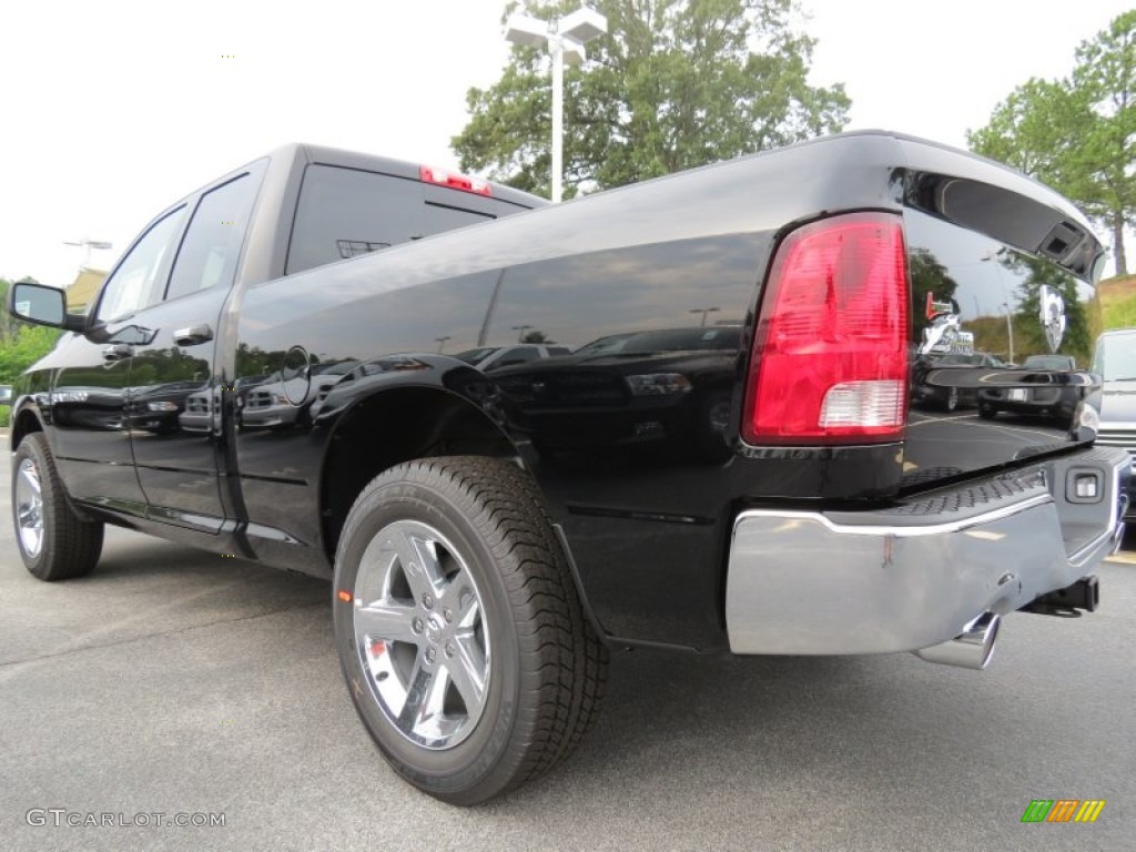 2012 Ram 1500 Big Horn Quad Cab - Black / Dark Slate Gray/Medium Graystone photo #2