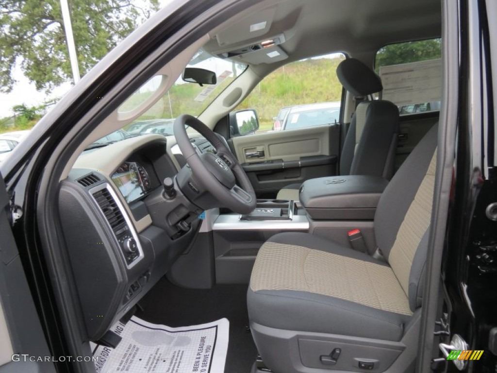 2012 Ram 1500 Big Horn Quad Cab - Black / Dark Slate Gray/Medium Graystone photo #7