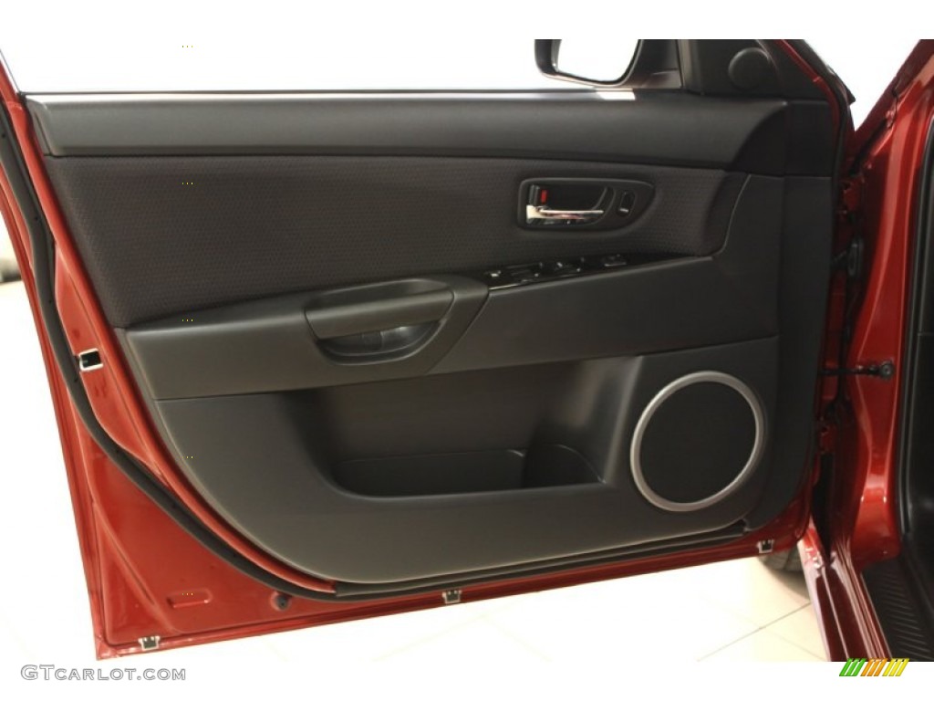2008 Mazda MAZDA3 s Touring Hatchback Black Door Panel Photo #67476850