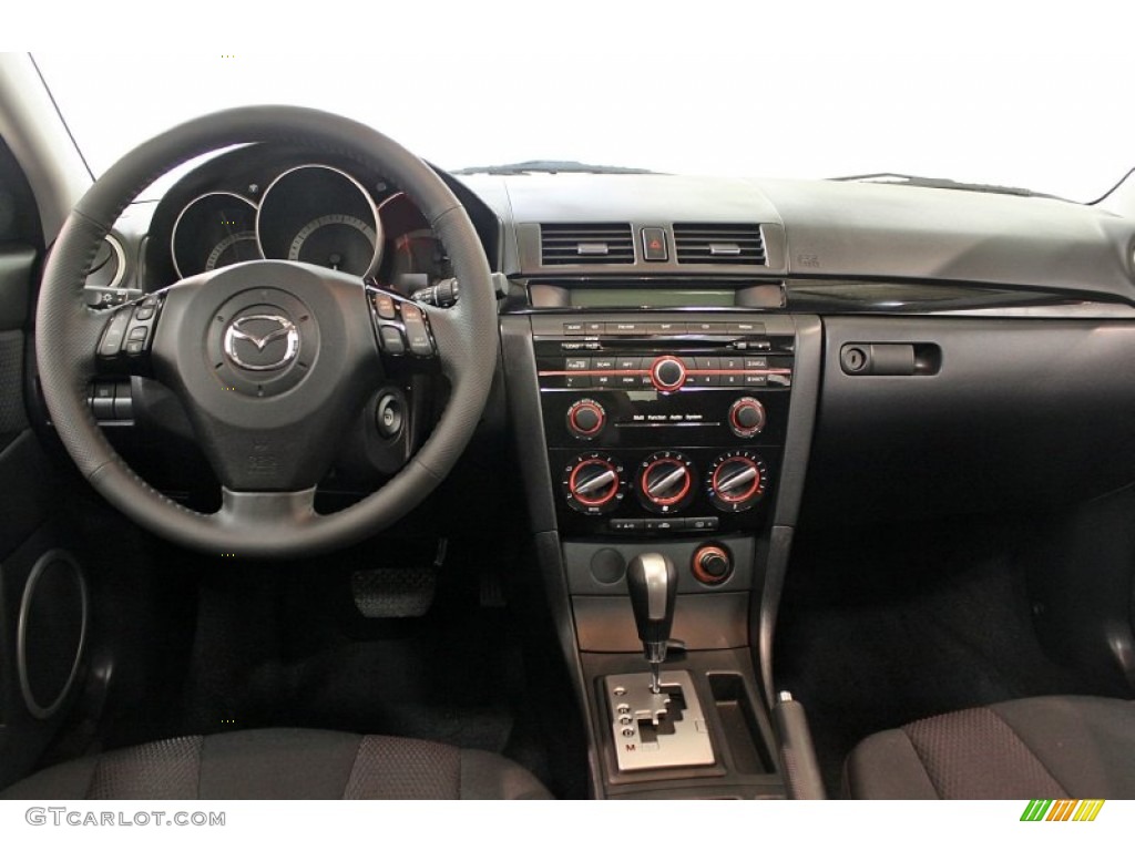 2008 Mazda MAZDA3 s Touring Hatchback Black Dashboard Photo #67476940