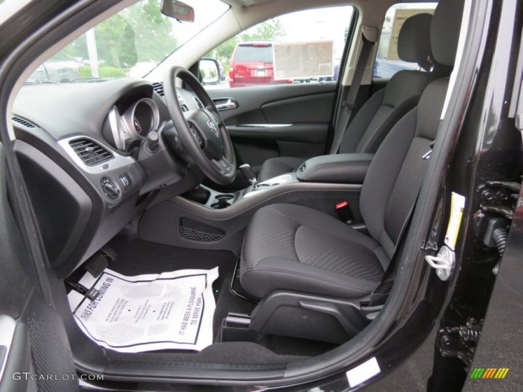 2012 Journey SXT - Brilliant Black Crystal Pearl / Black photo #6