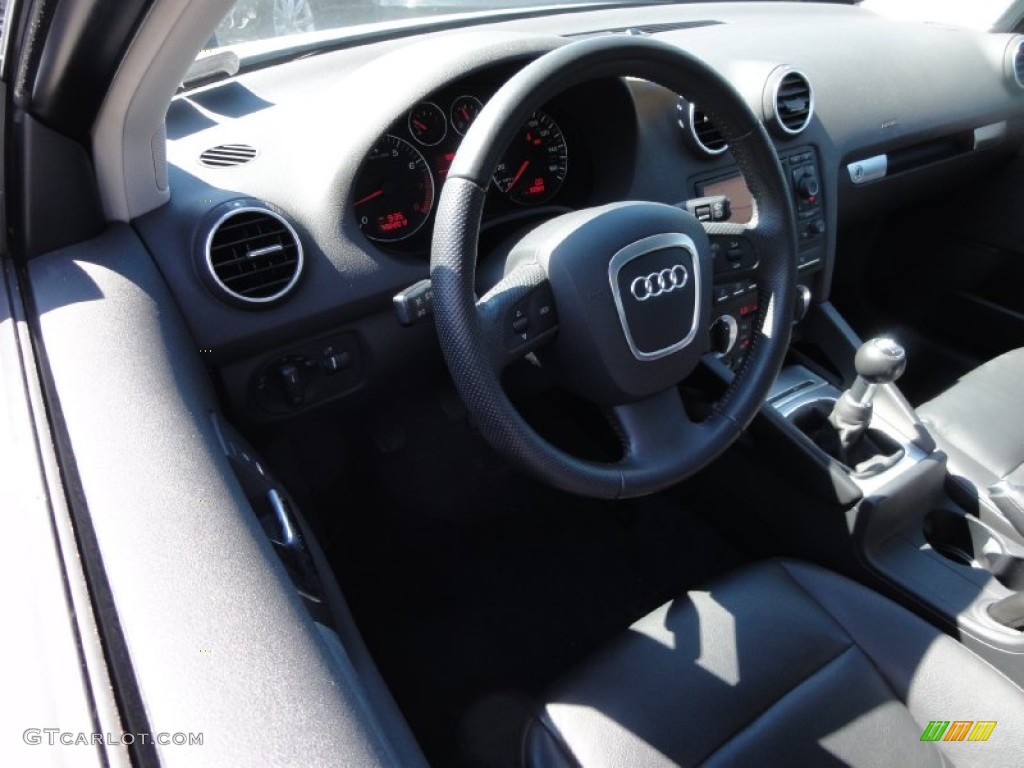 2008 A3 2.0T - Ice Silver Metallic / Black photo #12