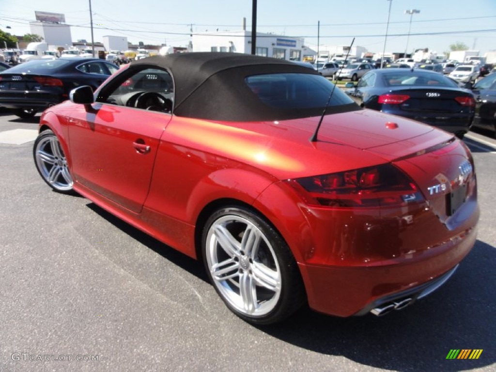 2011 TT S 2.0T quattro Roadster - Volcano Red Metallic / Black/Spectra Silver photo #77