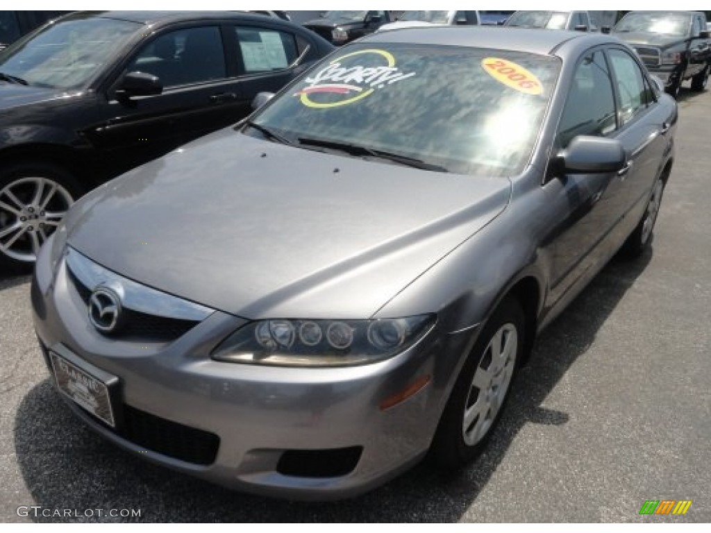 2006 MAZDA6 i Sport Sedan - Titanium Gray Mica / Black photo #1