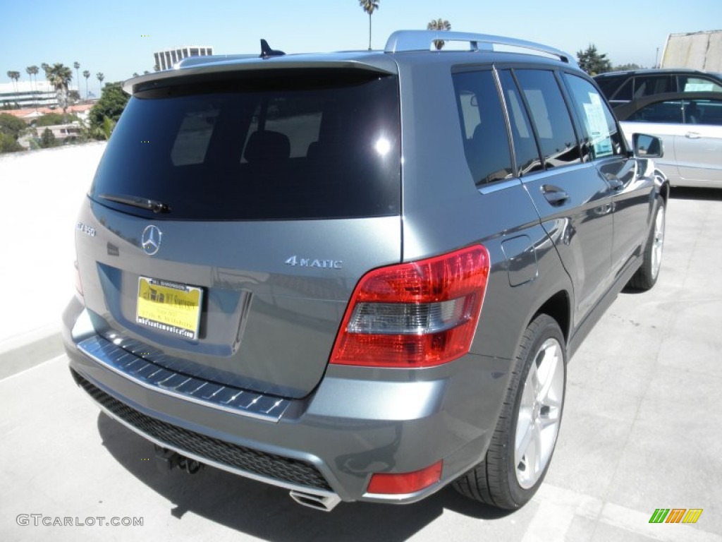 2012 GLK 350 4Matic - Sapphire Grey Metallic / Black photo #4