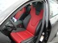 Black/Red Front Seat Photo for 2010 Audi S4 #67481555