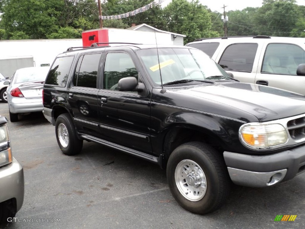 1999 Explorer XLT AWD - Black Clearcoat / Medium Graphite Grey photo #2