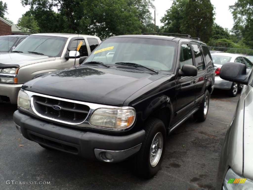 1999 Explorer XLT AWD - Black Clearcoat / Medium Graphite Grey photo #3