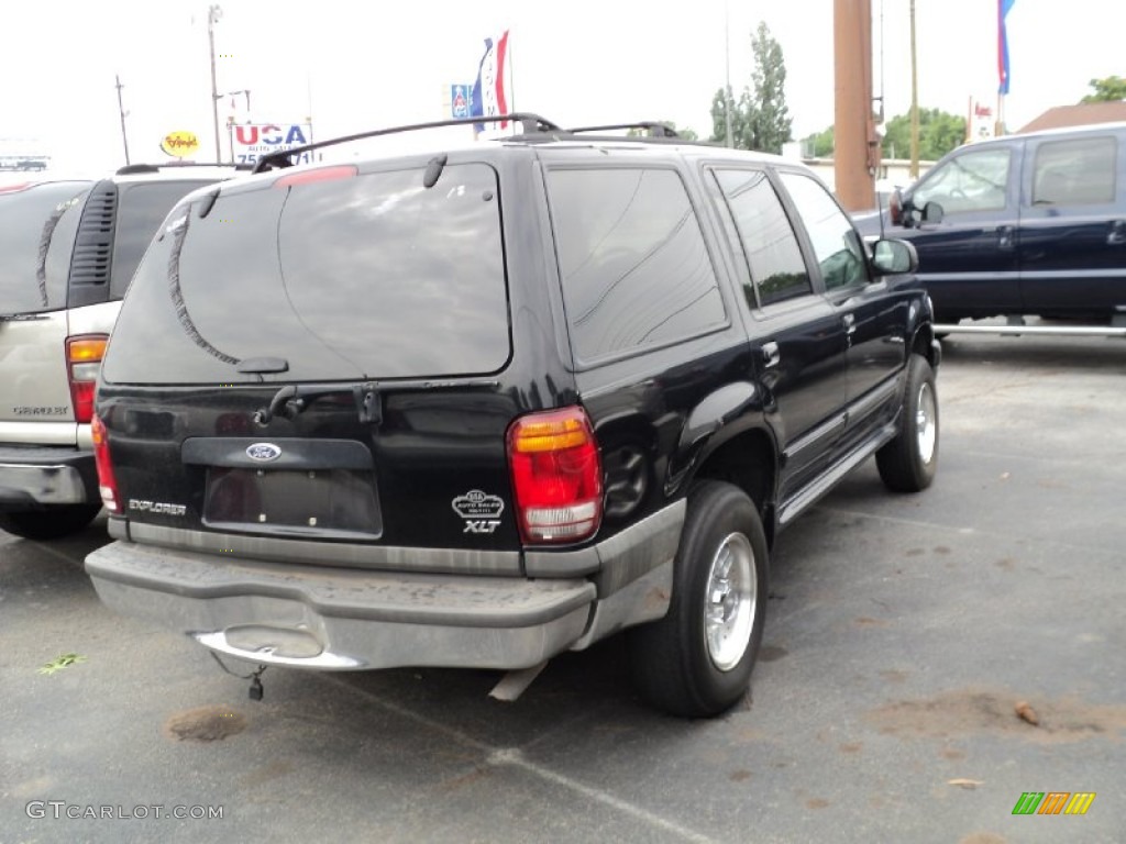 1999 Explorer XLT AWD - Black Clearcoat / Medium Graphite Grey photo #4