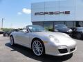 2011 Platinum Silver Metallic Porsche 911 Carrera S Cabriolet  photo #6